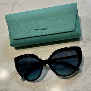 Tiffany & co black cat eye sunglasses